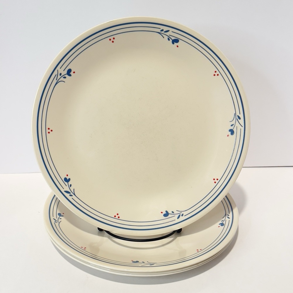 Vintage Corelle COUNTRY VIOLETS Dinner Plates Set Of 4